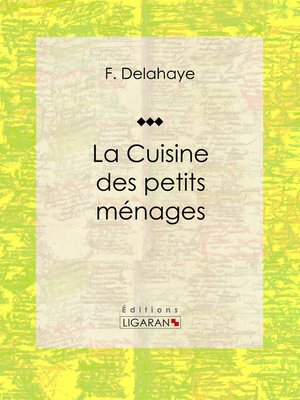 cover image of La Cuisine des petits ménages